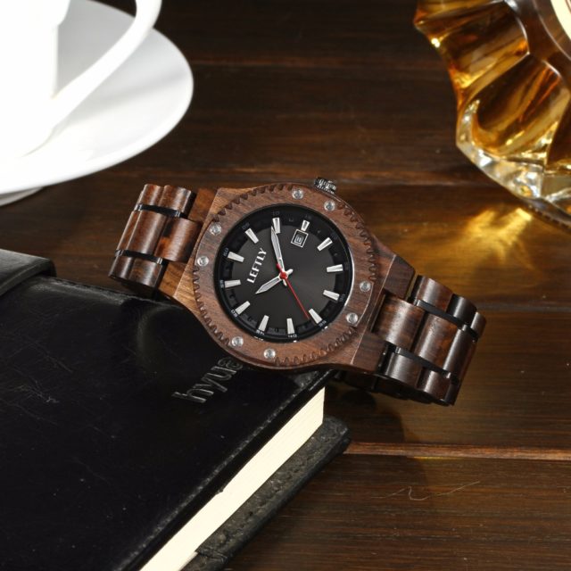 Dřevěné hodinky LEFTLY - Alby
