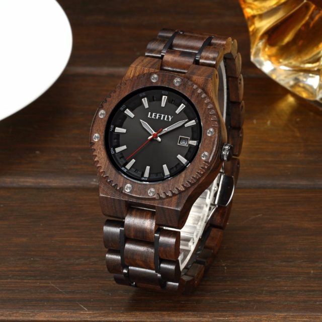 Dřevěné hodinky LEFTLY - Alby