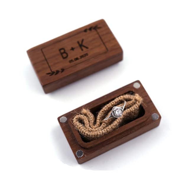 Dřevěná krabička na prstýnky – Jenia